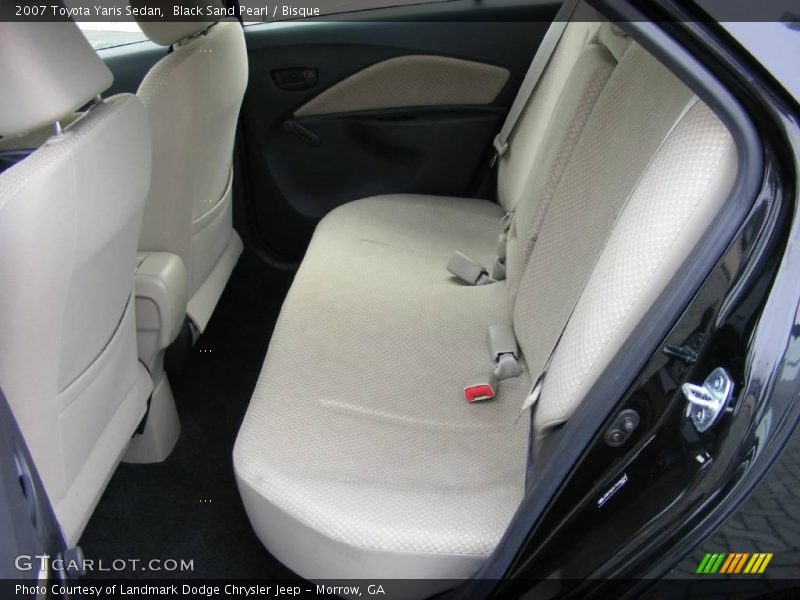 Black Sand Pearl / Bisque 2007 Toyota Yaris Sedan
