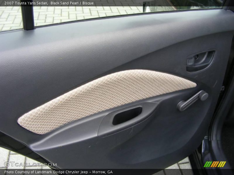 Black Sand Pearl / Bisque 2007 Toyota Yaris Sedan