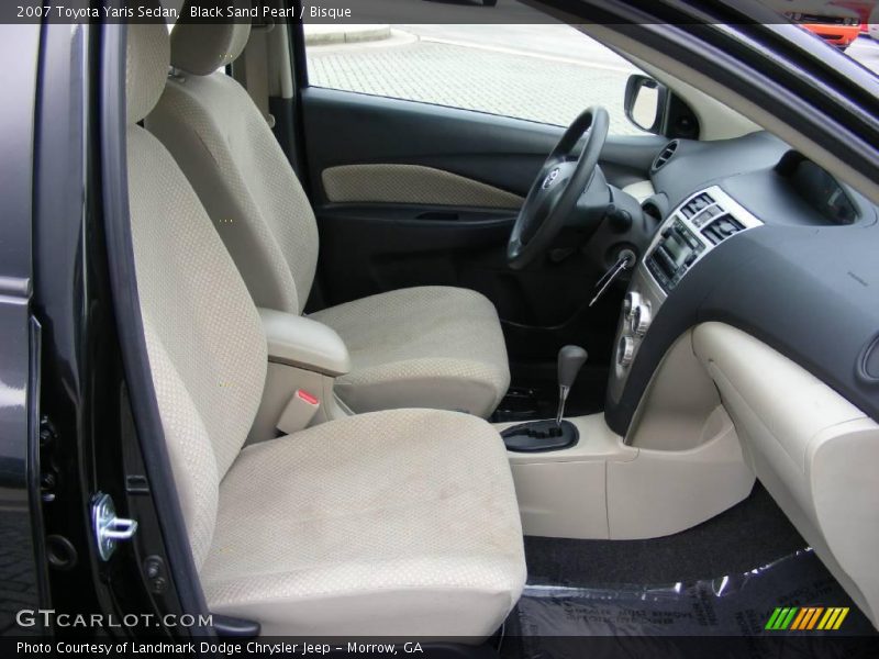 Black Sand Pearl / Bisque 2007 Toyota Yaris Sedan