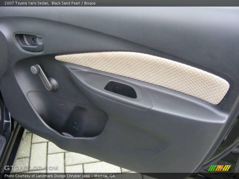 Black Sand Pearl / Bisque 2007 Toyota Yaris Sedan