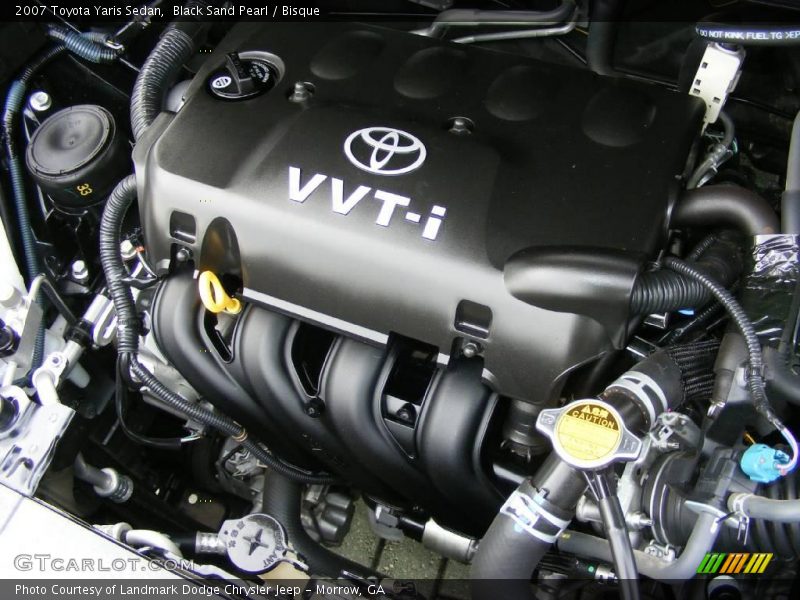 Black Sand Pearl / Bisque 2007 Toyota Yaris Sedan