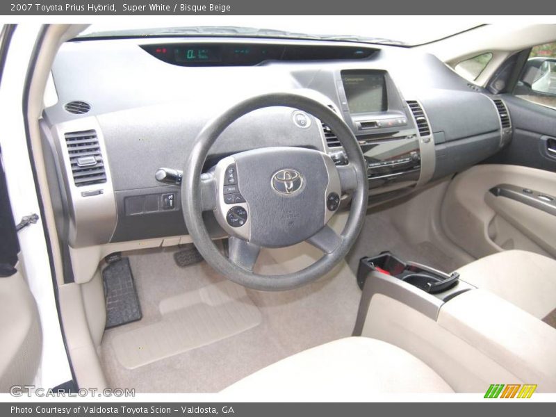 Super White / Bisque Beige 2007 Toyota Prius Hybrid