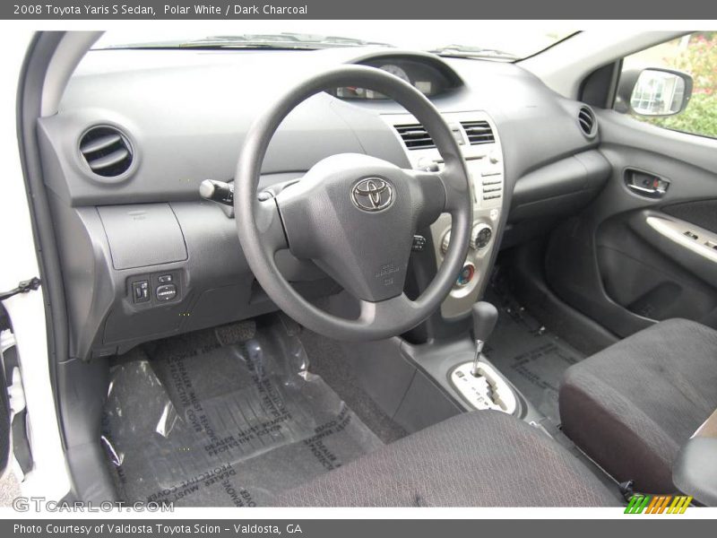 Polar White / Dark Charcoal 2008 Toyota Yaris S Sedan