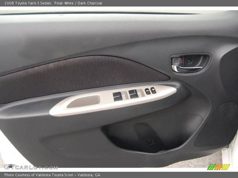 Polar White / Dark Charcoal 2008 Toyota Yaris S Sedan