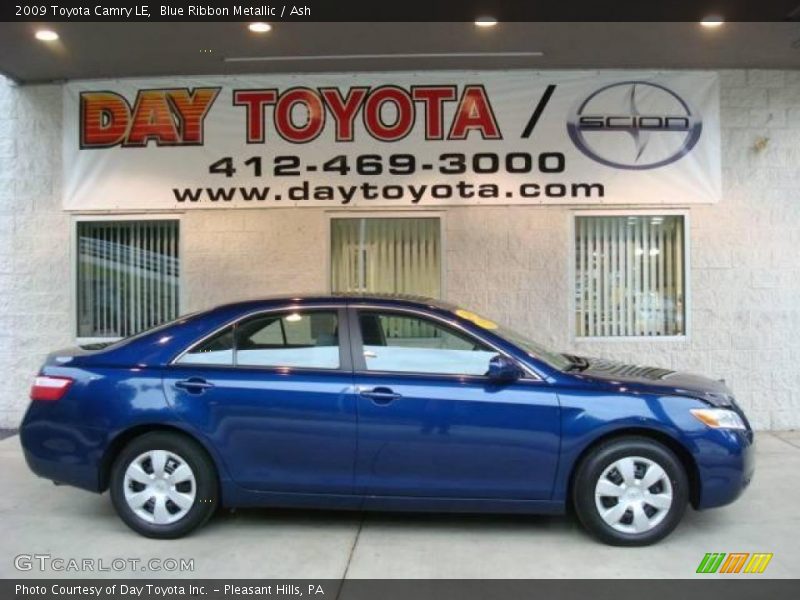 Blue Ribbon Metallic / Ash 2009 Toyota Camry LE