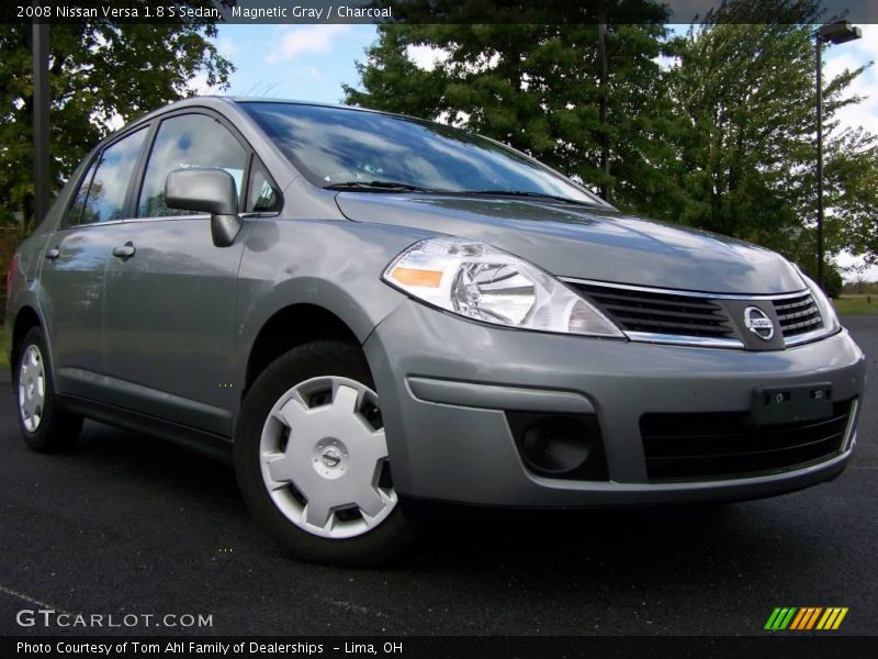 Magnetic Gray / Charcoal 2008 Nissan Versa 1.8 S Sedan