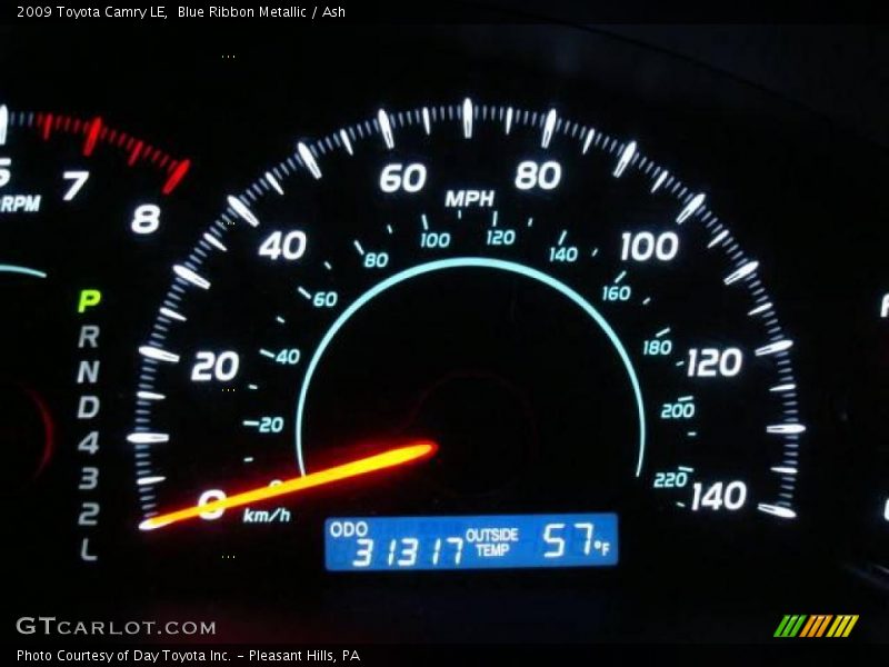 Blue Ribbon Metallic / Ash 2009 Toyota Camry LE