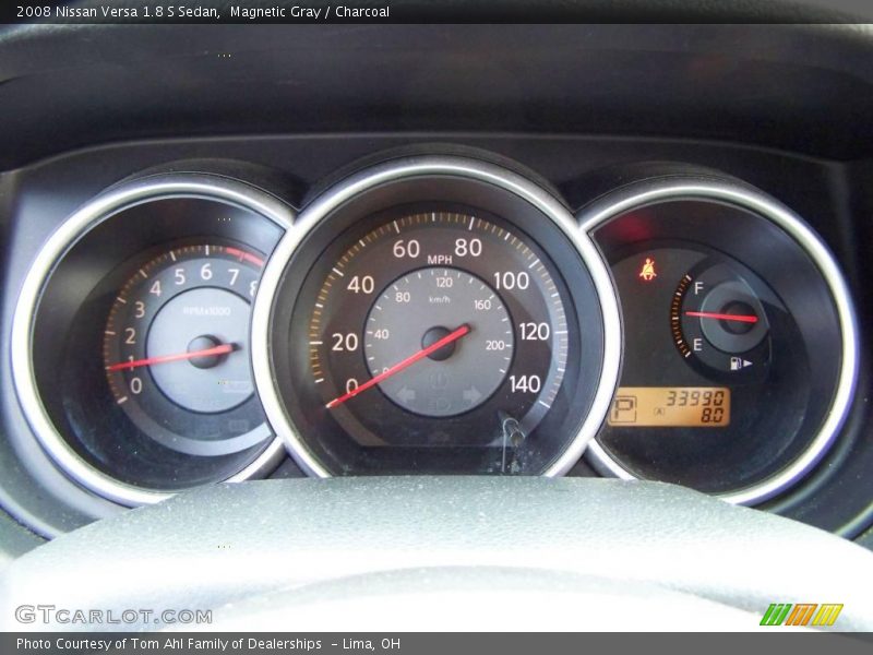 Magnetic Gray / Charcoal 2008 Nissan Versa 1.8 S Sedan