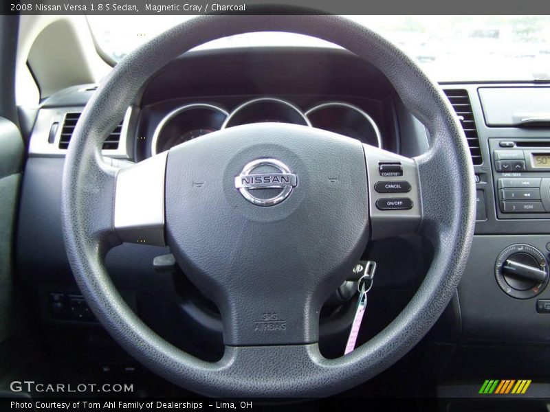 Magnetic Gray / Charcoal 2008 Nissan Versa 1.8 S Sedan