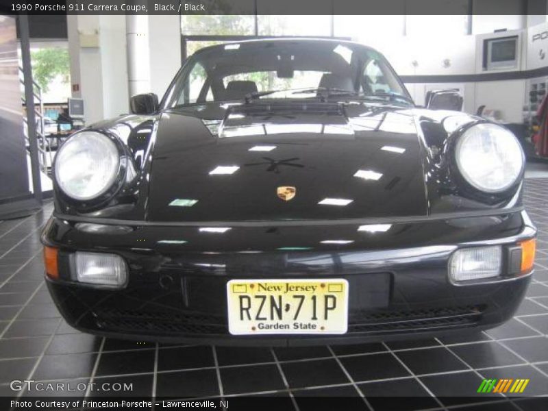Black / Black 1990 Porsche 911 Carrera Coupe
