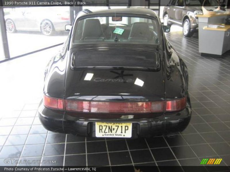 Black / Black 1990 Porsche 911 Carrera Coupe
