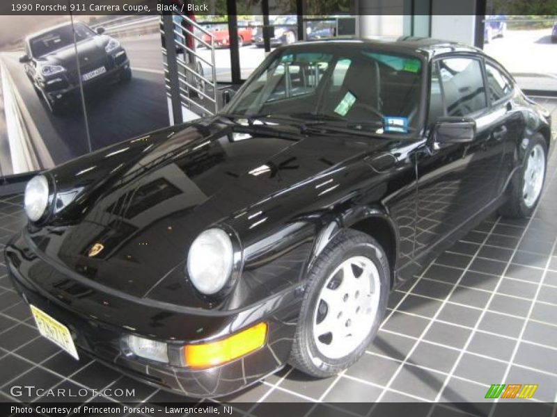 Black / Black 1990 Porsche 911 Carrera Coupe