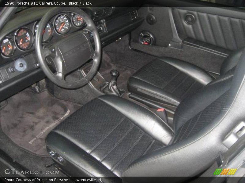 Black / Black 1990 Porsche 911 Carrera Coupe