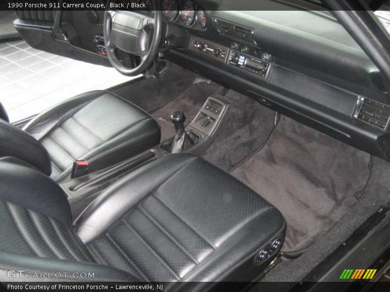 Black / Black 1990 Porsche 911 Carrera Coupe