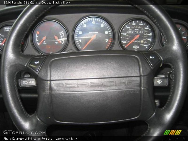 Black / Black 1990 Porsche 911 Carrera Coupe