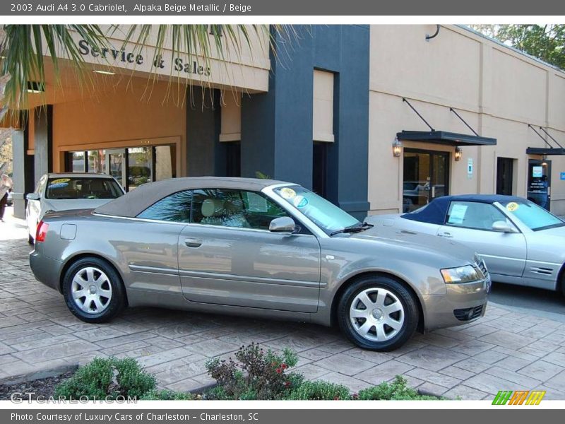 Alpaka Beige Metallic / Beige 2003 Audi A4 3.0 Cabriolet