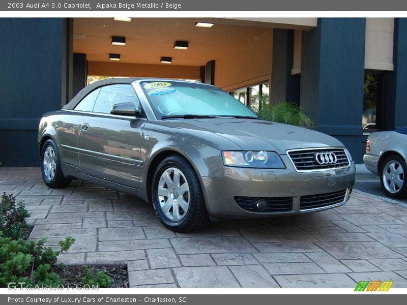 Alpaka Beige Metallic / Beige 2003 Audi A4 3.0 Cabriolet