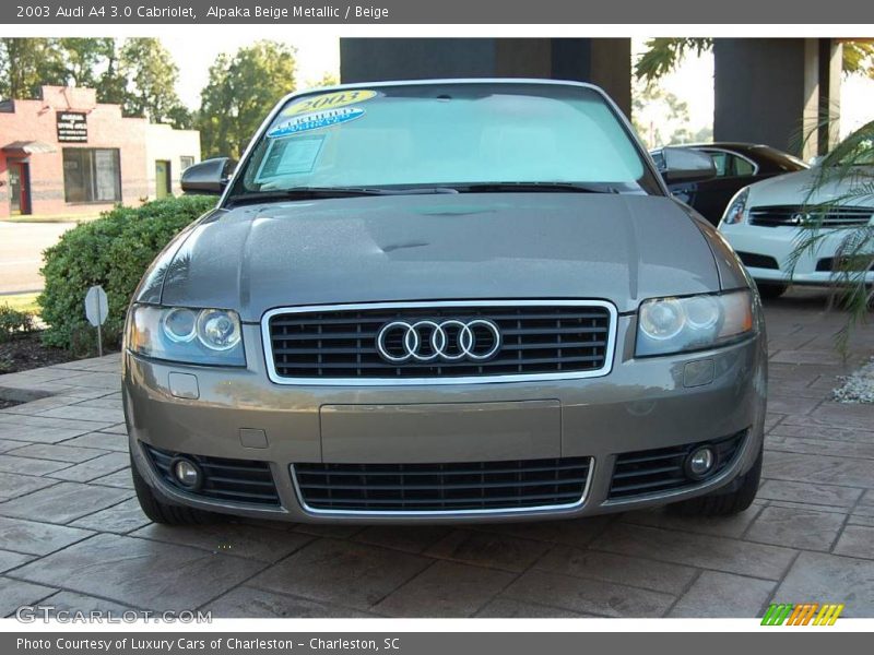 Alpaka Beige Metallic / Beige 2003 Audi A4 3.0 Cabriolet