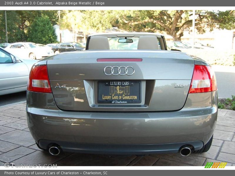 Alpaka Beige Metallic / Beige 2003 Audi A4 3.0 Cabriolet