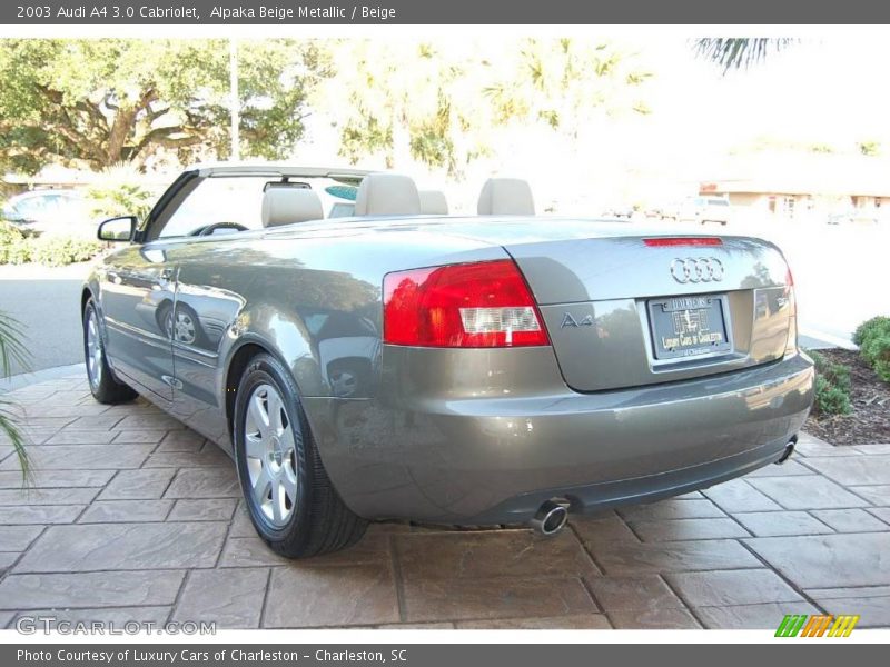 Alpaka Beige Metallic / Beige 2003 Audi A4 3.0 Cabriolet