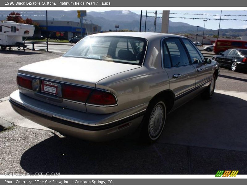 Platinum Beige Pearl / Taupe 1998 Buick LeSabre Custom