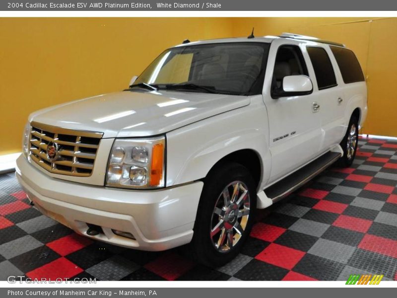 White Diamond / Shale 2004 Cadillac Escalade ESV AWD Platinum Edition