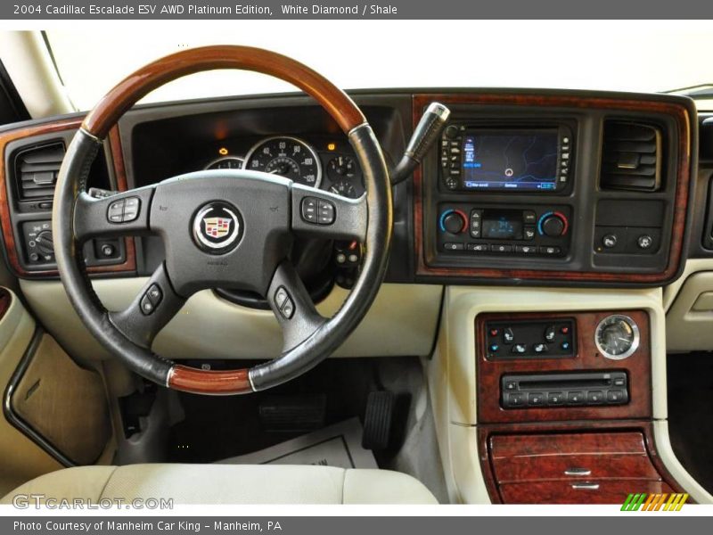 White Diamond / Shale 2004 Cadillac Escalade ESV AWD Platinum Edition