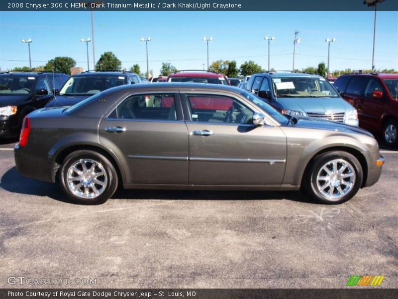 Dark Titanium Metallic / Dark Khaki/Light Graystone 2008 Chrysler 300 C HEMI