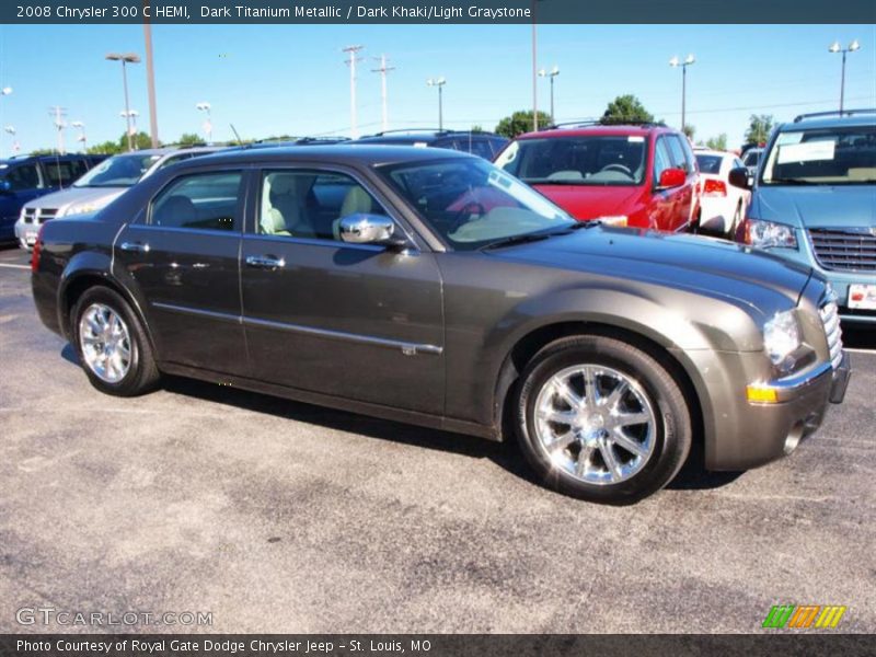 Dark Titanium Metallic / Dark Khaki/Light Graystone 2008 Chrysler 300 C HEMI