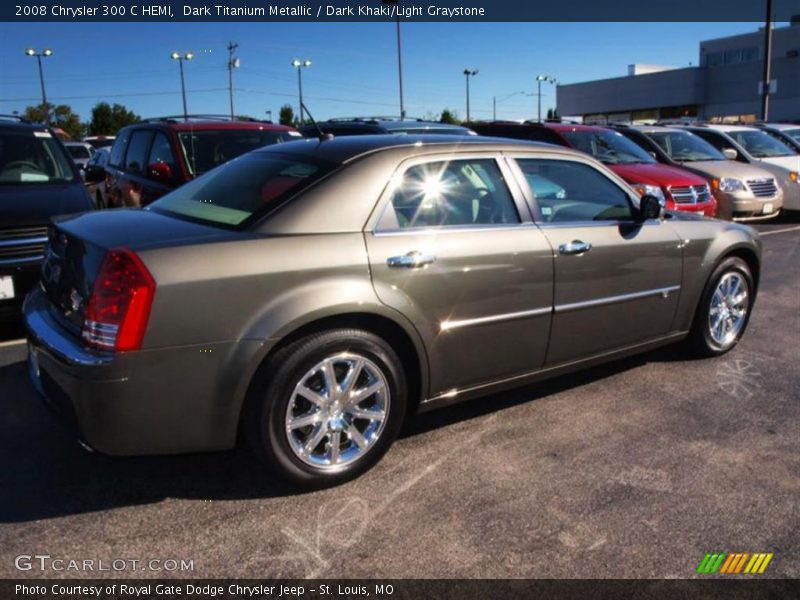 Dark Titanium Metallic / Dark Khaki/Light Graystone 2008 Chrysler 300 C HEMI