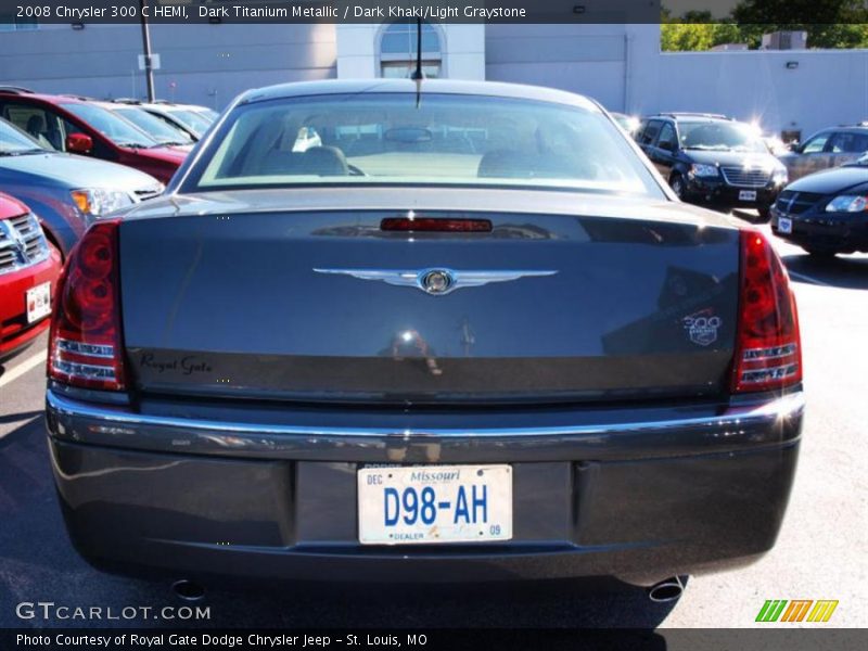Dark Titanium Metallic / Dark Khaki/Light Graystone 2008 Chrysler 300 C HEMI