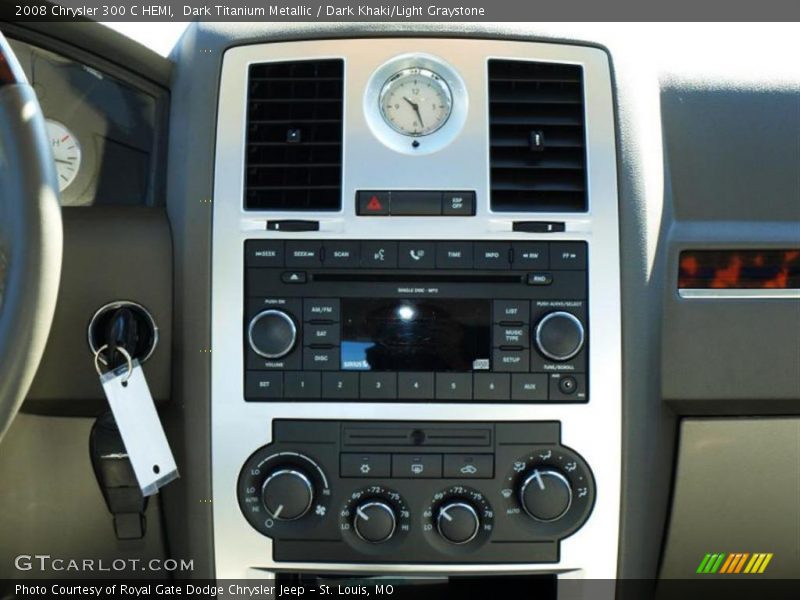 Dark Titanium Metallic / Dark Khaki/Light Graystone 2008 Chrysler 300 C HEMI
