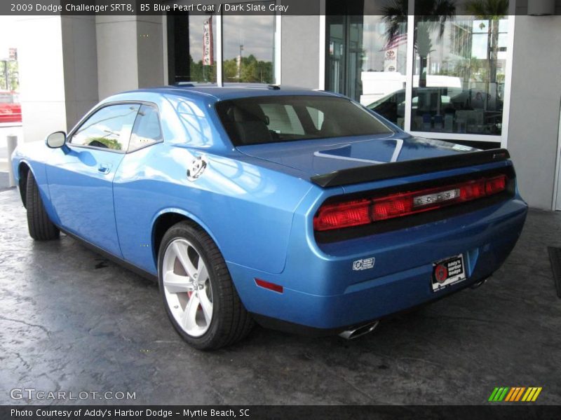 B5 Blue Pearl Coat / Dark Slate Gray 2009 Dodge Challenger SRT8