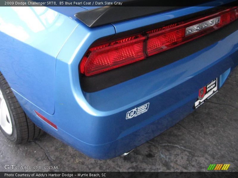 B5 Blue Pearl Coat / Dark Slate Gray 2009 Dodge Challenger SRT8