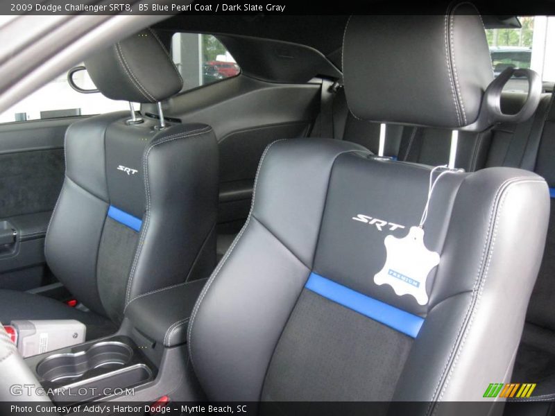 B5 Blue Pearl Coat / Dark Slate Gray 2009 Dodge Challenger SRT8
