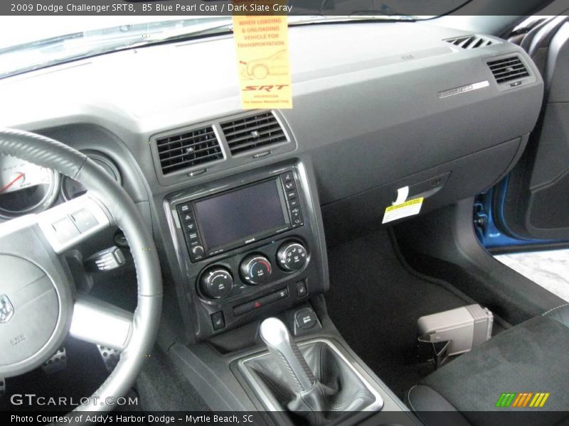 B5 Blue Pearl Coat / Dark Slate Gray 2009 Dodge Challenger SRT8