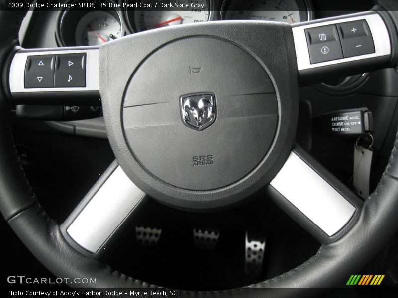 B5 Blue Pearl Coat / Dark Slate Gray 2009 Dodge Challenger SRT8