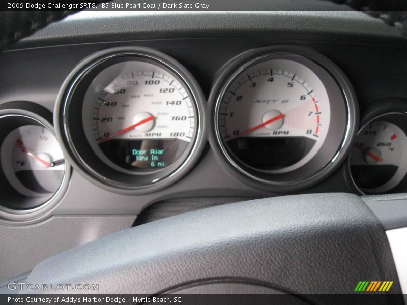 B5 Blue Pearl Coat / Dark Slate Gray 2009 Dodge Challenger SRT8