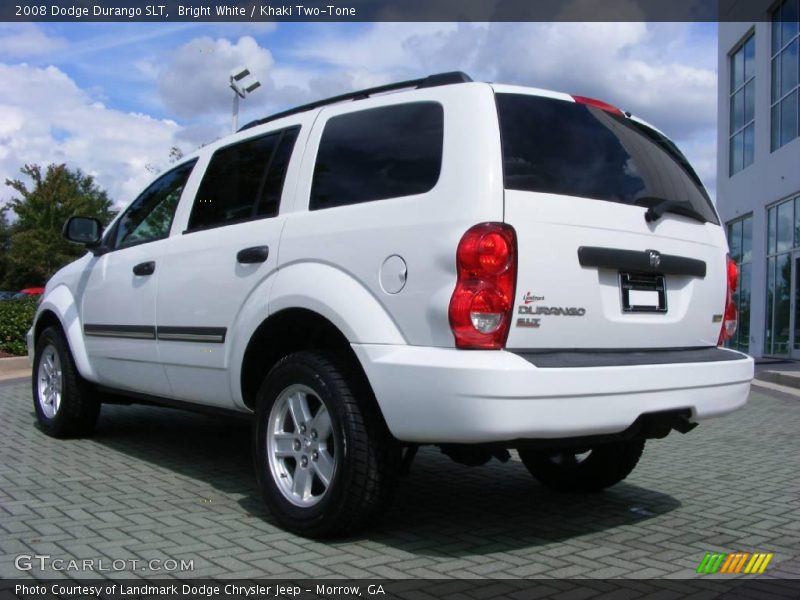 Bright White / Khaki Two-Tone 2008 Dodge Durango SLT