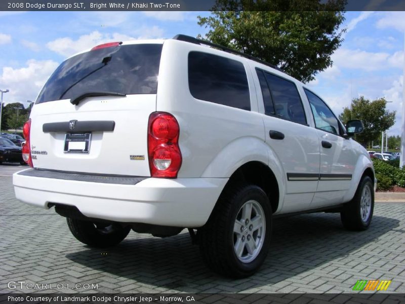Bright White / Khaki Two-Tone 2008 Dodge Durango SLT