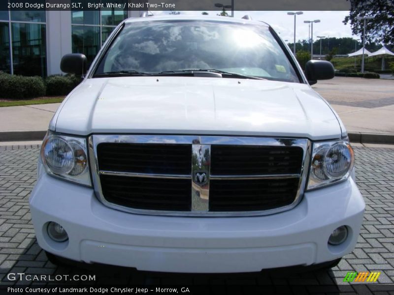 Bright White / Khaki Two-Tone 2008 Dodge Durango SLT