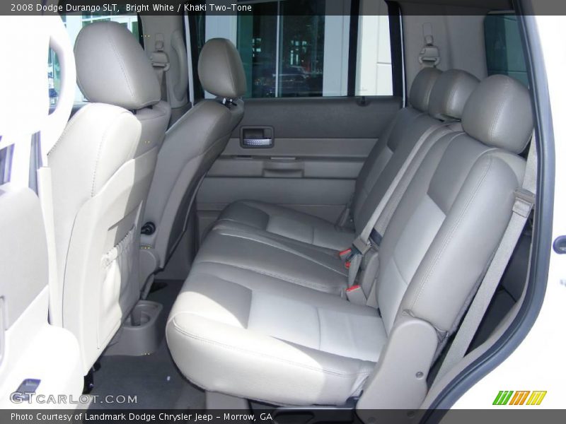 Bright White / Khaki Two-Tone 2008 Dodge Durango SLT
