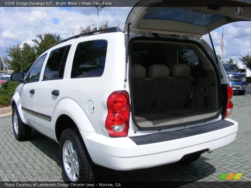 Bright White / Khaki Two-Tone 2008 Dodge Durango SLT