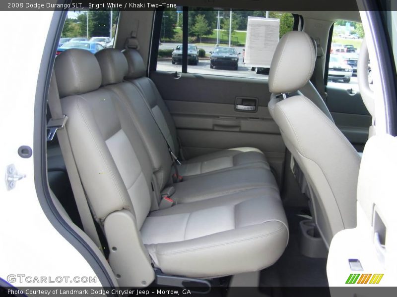Bright White / Khaki Two-Tone 2008 Dodge Durango SLT