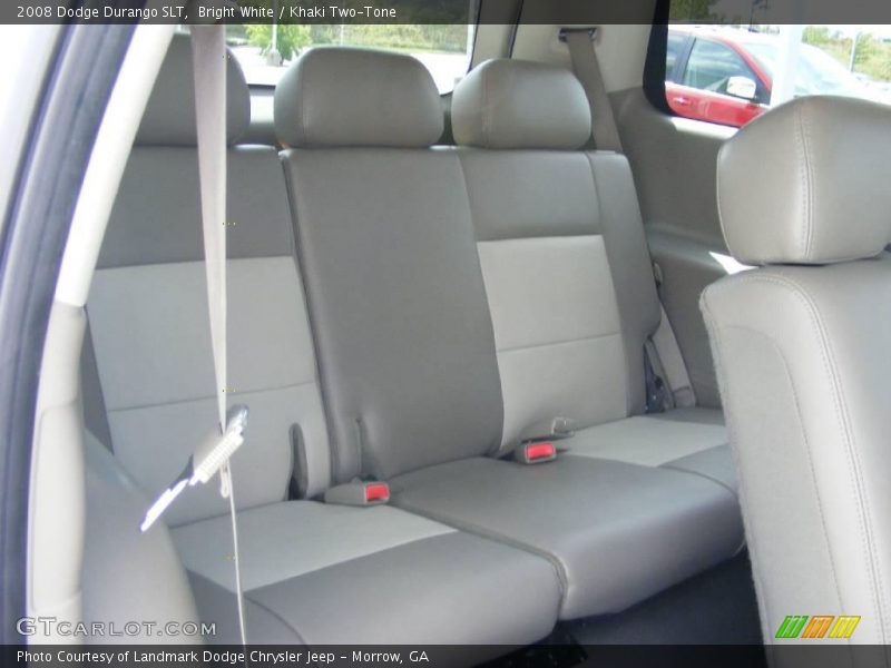 Bright White / Khaki Two-Tone 2008 Dodge Durango SLT