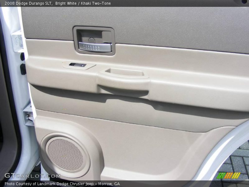 Bright White / Khaki Two-Tone 2008 Dodge Durango SLT