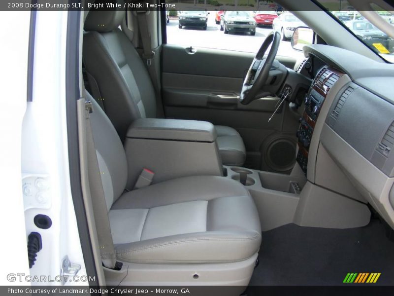 Bright White / Khaki Two-Tone 2008 Dodge Durango SLT