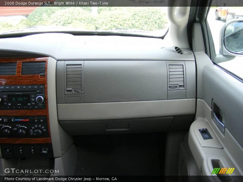 Bright White / Khaki Two-Tone 2008 Dodge Durango SLT