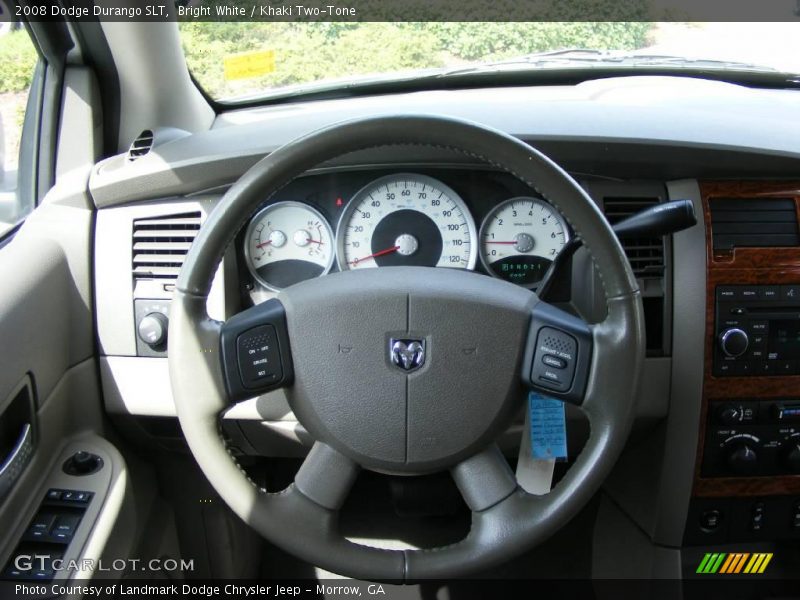 Bright White / Khaki Two-Tone 2008 Dodge Durango SLT