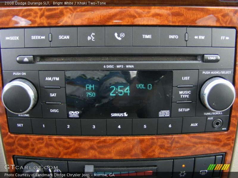 Bright White / Khaki Two-Tone 2008 Dodge Durango SLT